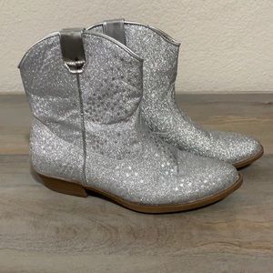 Tucker and Tate sliver cowboy booties